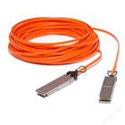 câble à fibres optiques actif de direct-attache de 40GBase AOC QSFP+, 15 mètres