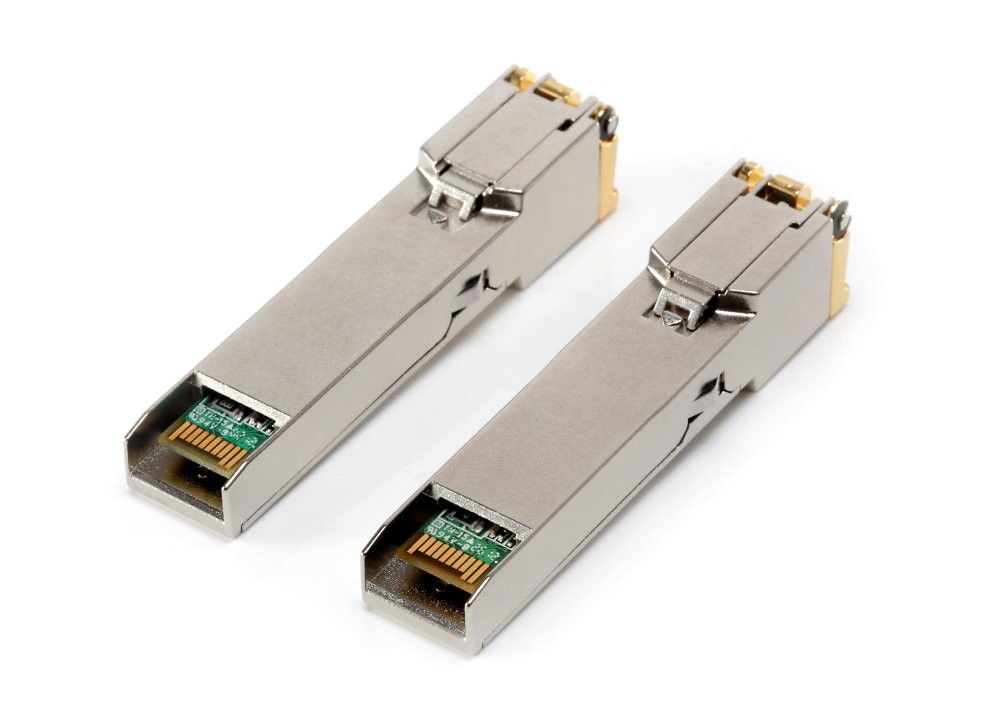émetteur-récepteur optique de 100M 1.25G SFP pour l'Ethernet de gigabit du connecteur RJ-45